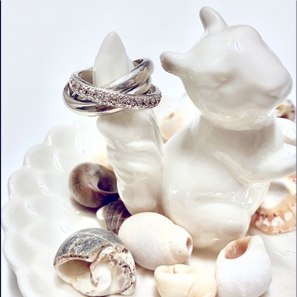 Sterling Silver Interlocking Rings - Picture 6 of 8